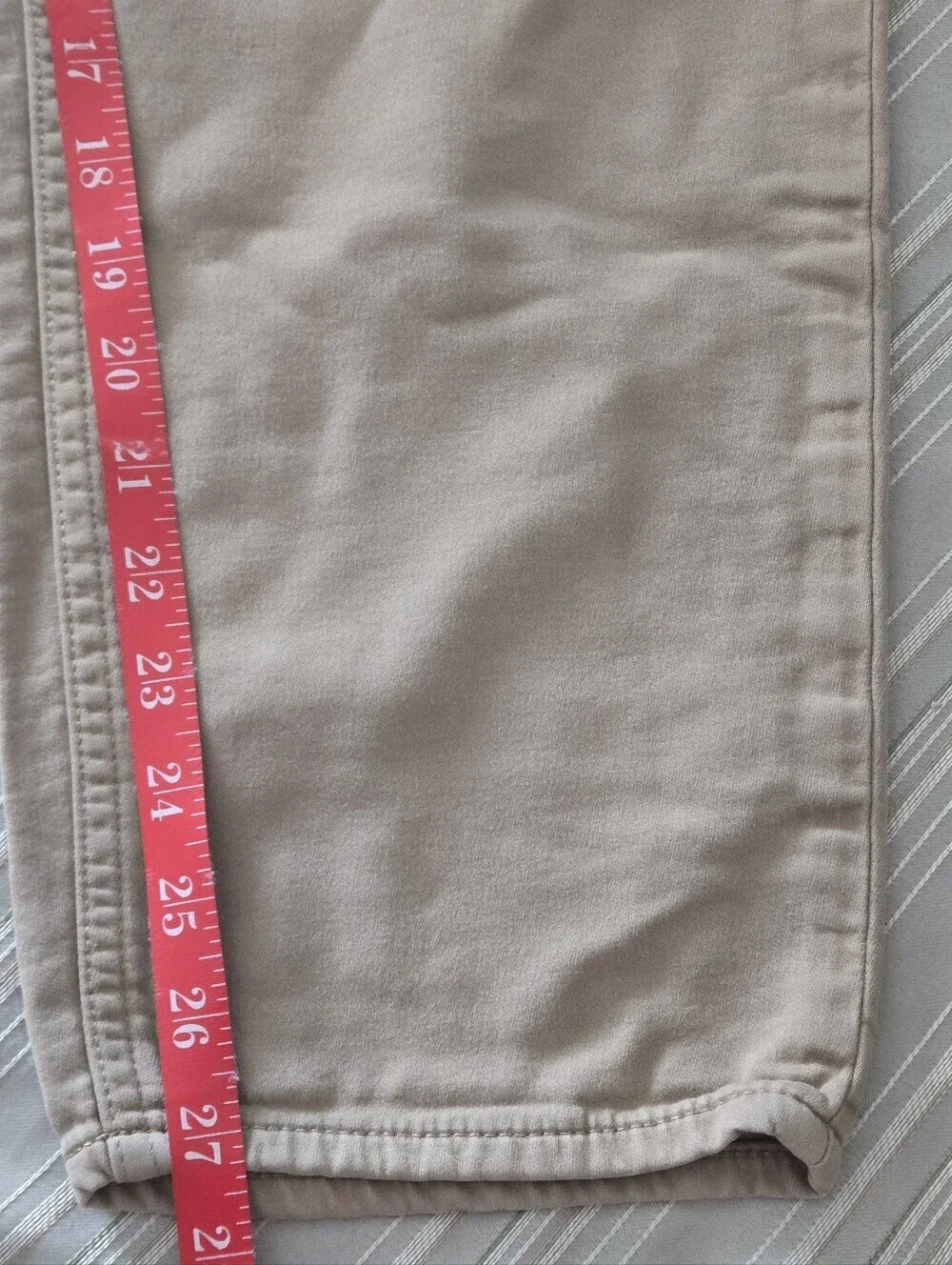 Banana Replublic Traveler Athletic Tapered Fit Khaki Jeans 5 pkt Men 36Wx27L